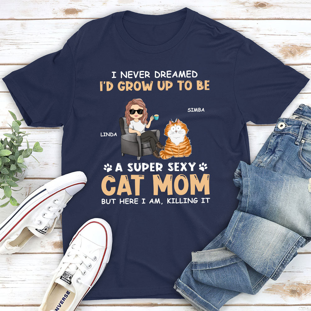 Sexy Personalized Custom Unisex T-shirt for Pet Lovers - Dad & Mom Style