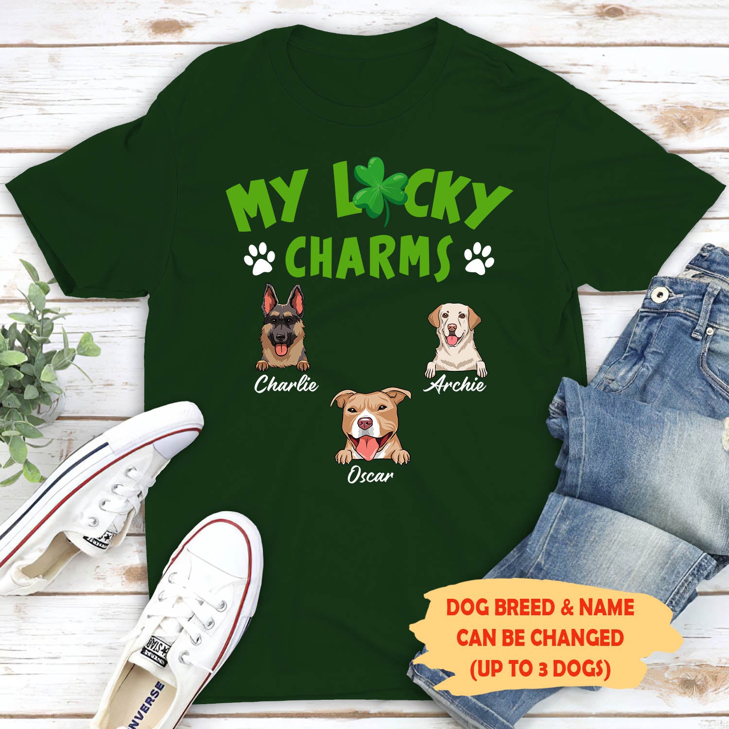 Personalized Unisex Lucky Charms T-shirt - Ideal Gift for Pet Lovers