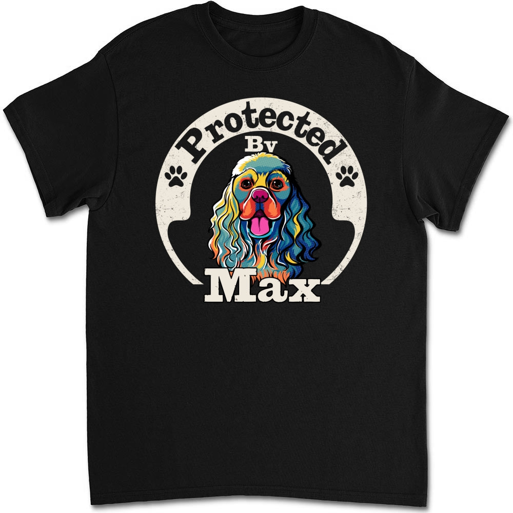Human Dog Protected Ver 2 - Personalized Custom Unisex T-Shirt for Pet Lovers