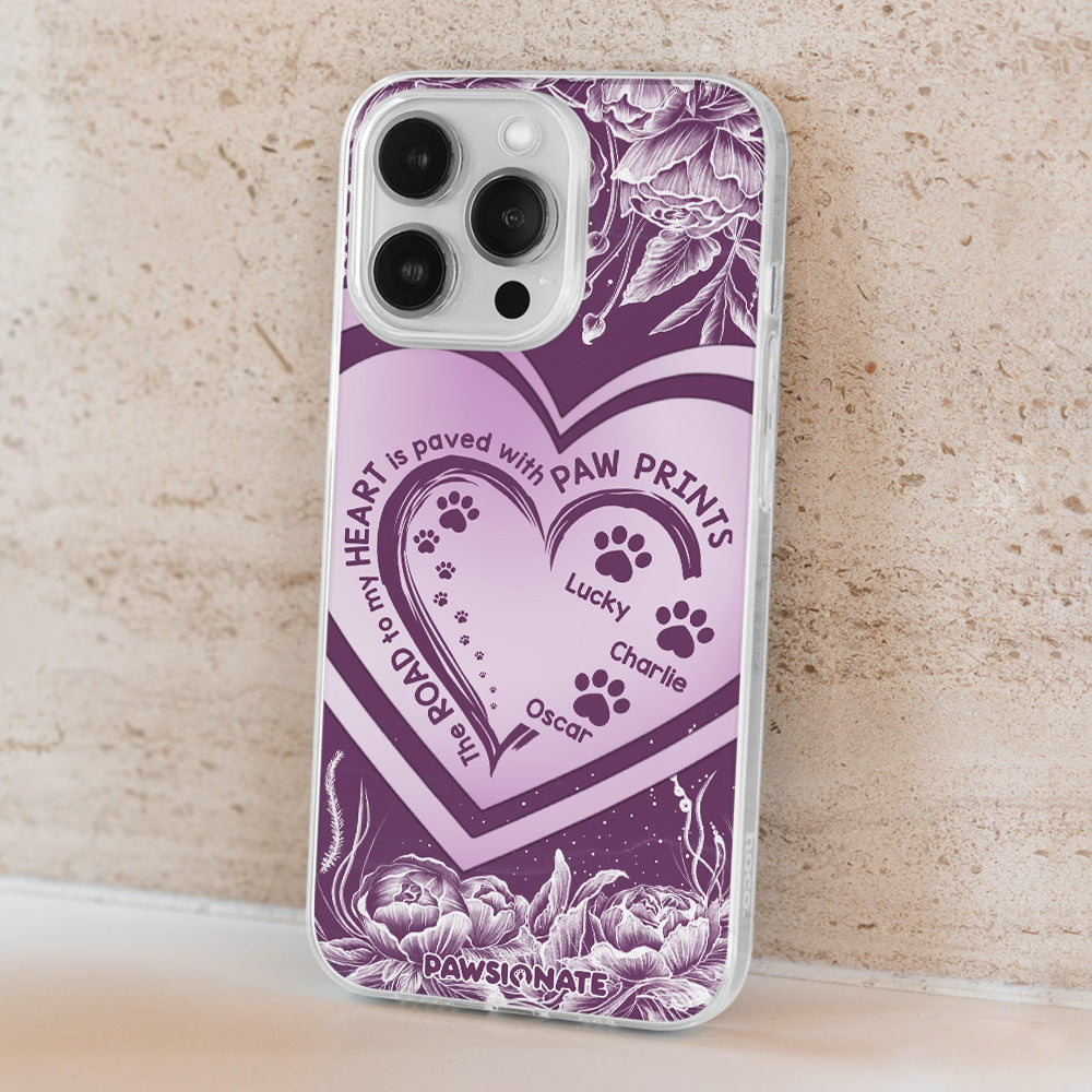 Personalized Road To Heart Flower Pet Phone Case