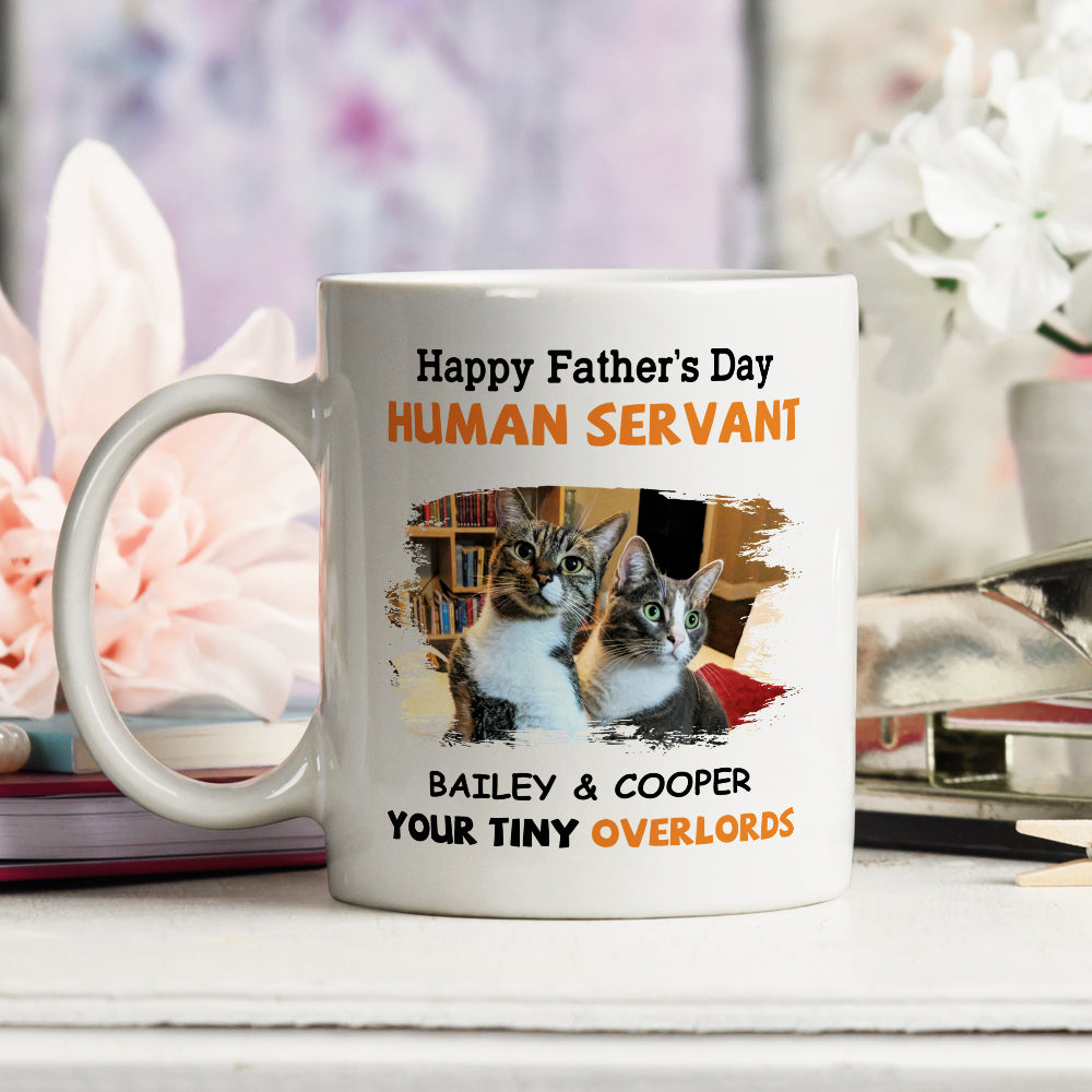 Personalized 'To My Human Servant' Coffee Mug for Pet Lovers