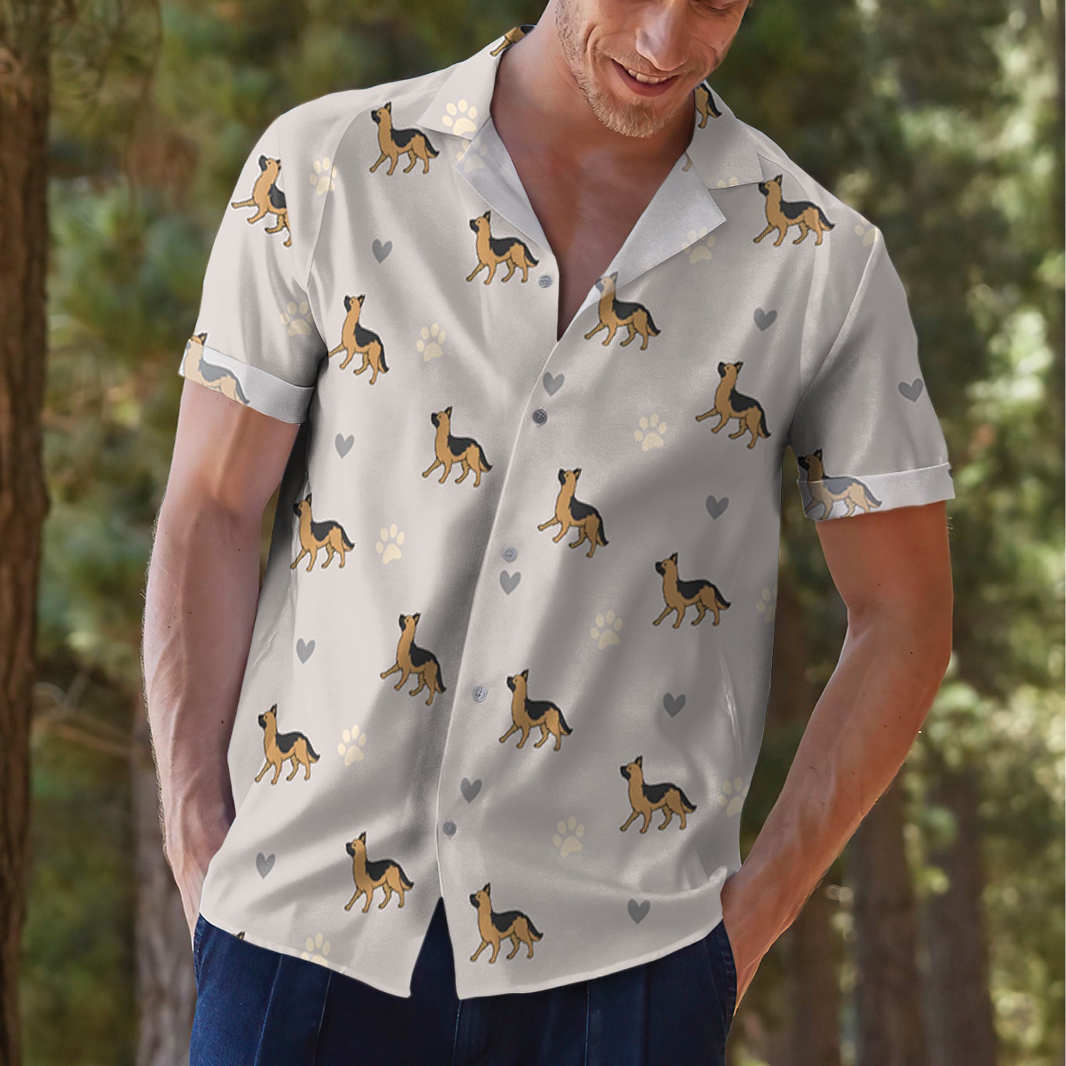 Personalized Dog Walking Hawaiian Shirt - Unique Gift for Pet Lovers