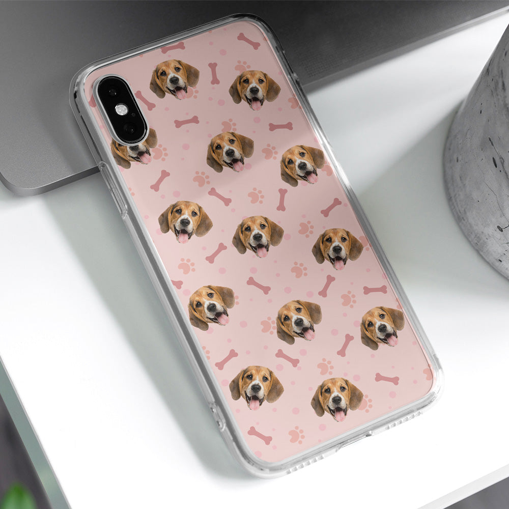Pet Face Personalized Custom Phone Case - Ideal for Dog and Cat Lovers