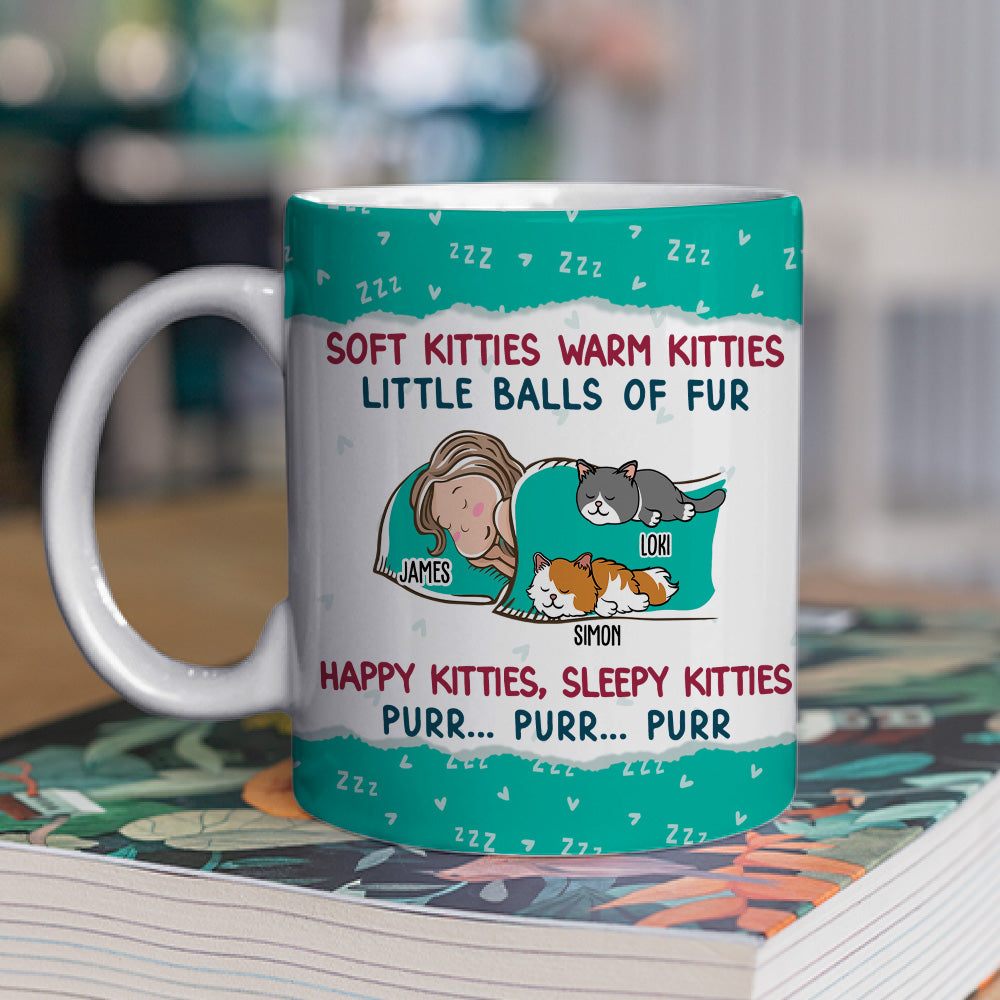 Soft Kitty Warm Kitty - Customizable Personalized Coffee Mug for Pet Lovers