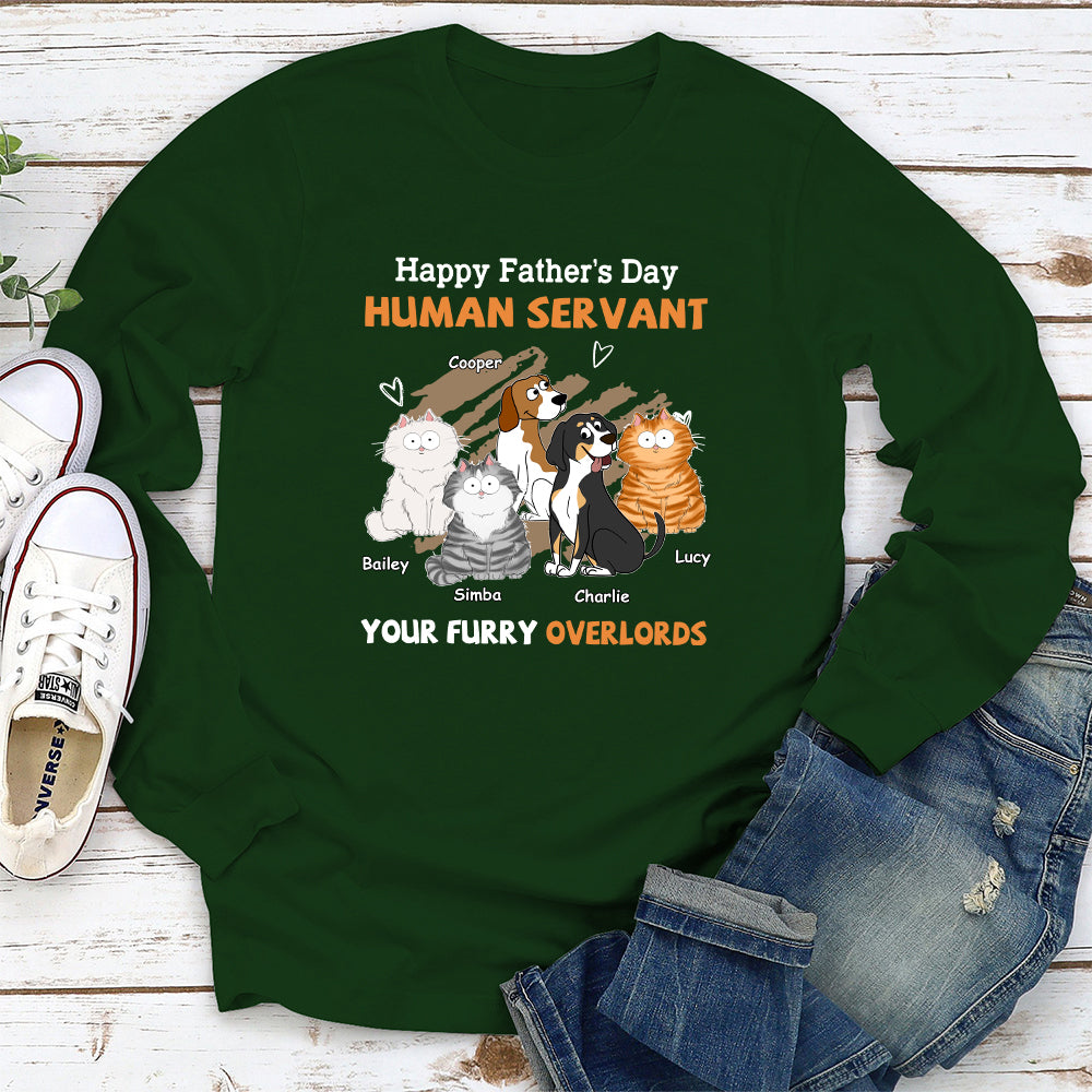 My Servant - Customizable Personalized Long Sleeve T-shirt for Pet Lovers