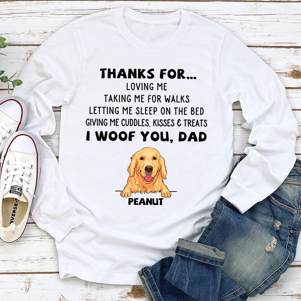Personalized Dog Appreciation Long Sleeve T - shirt