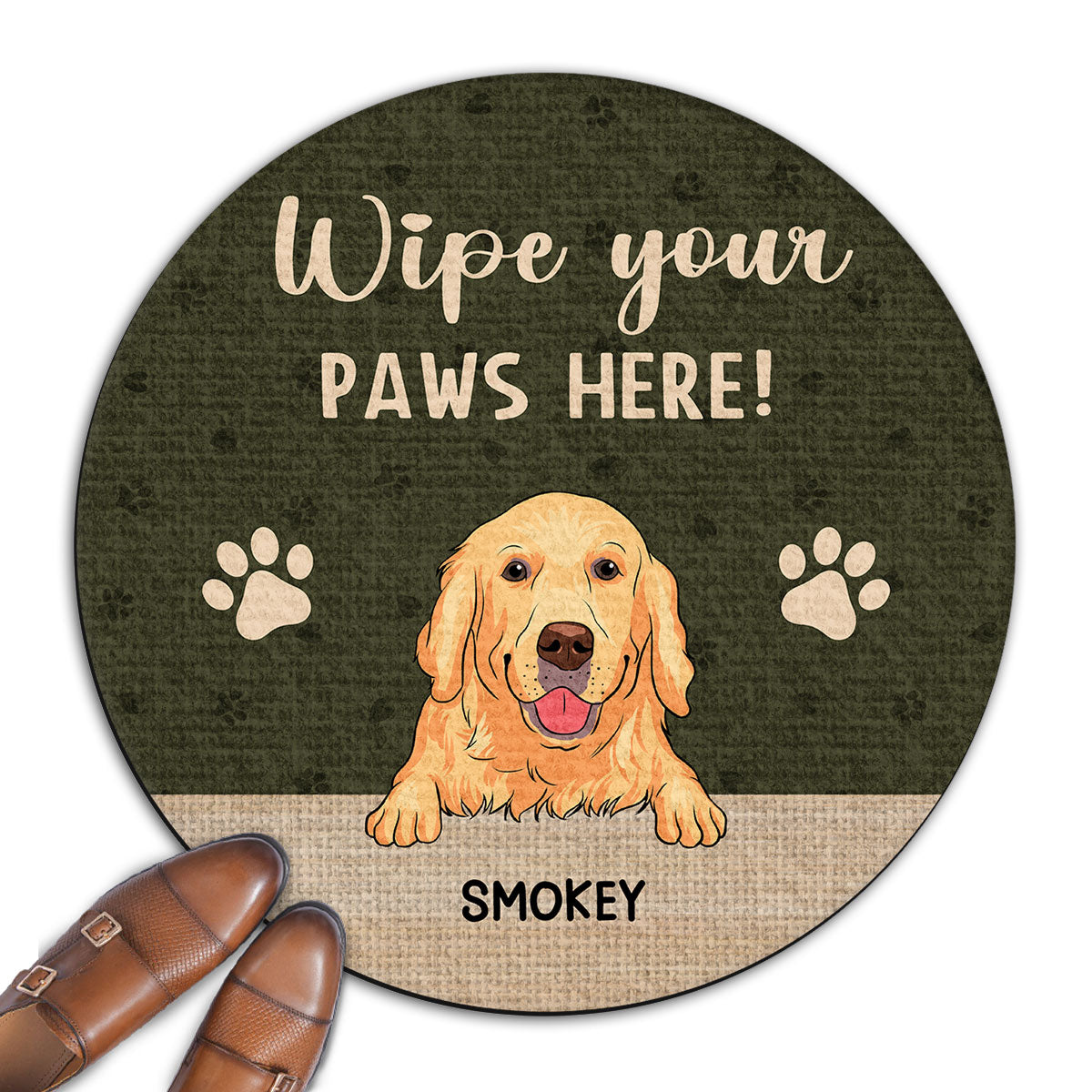 Personalized Pet Doormat: Wipe Your Paws Here!