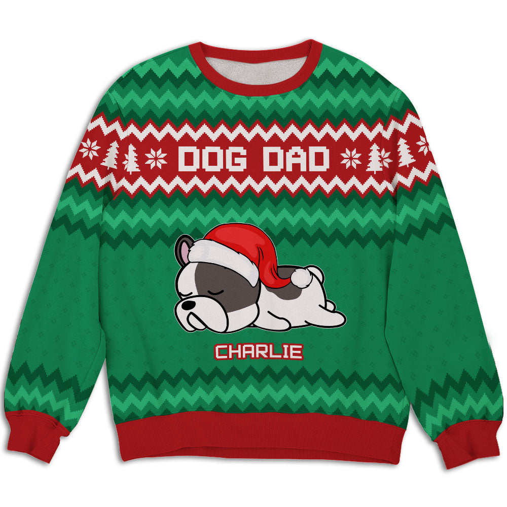 Personalized Fur Mom Dad Pattern All-Over Print Sweatshirt - Ideal Gift for Pet Lovers