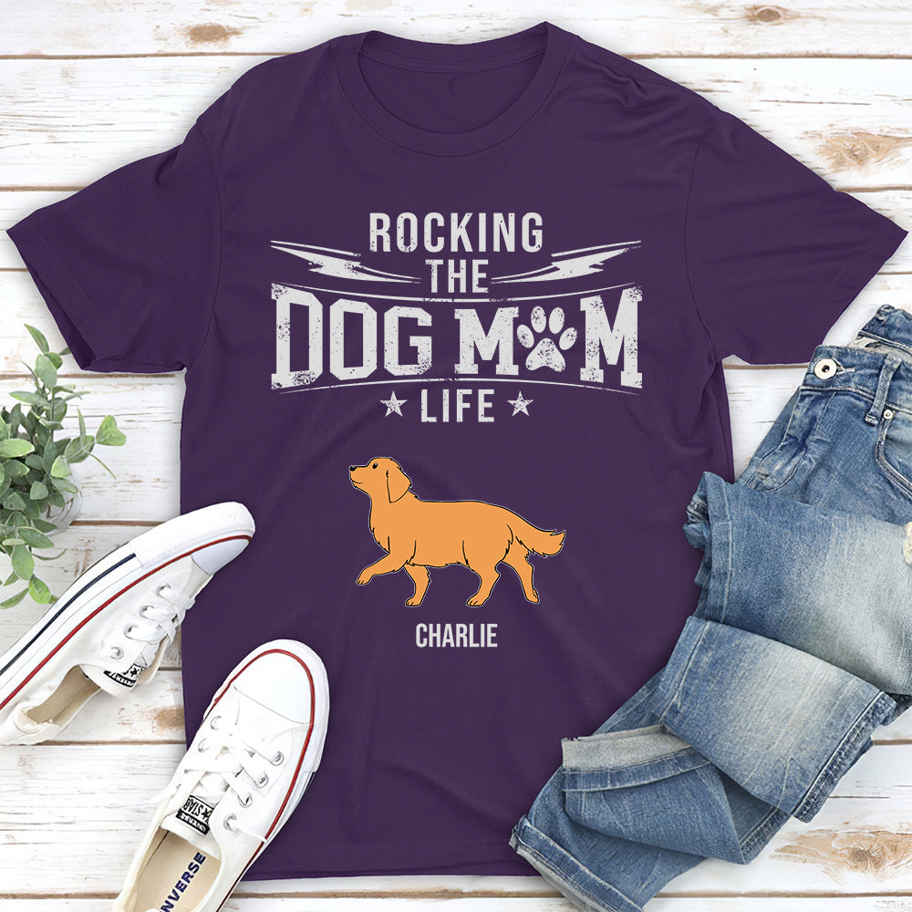 Vintage Personalized Custom Unisex Dog Mom and Dad T-shirt