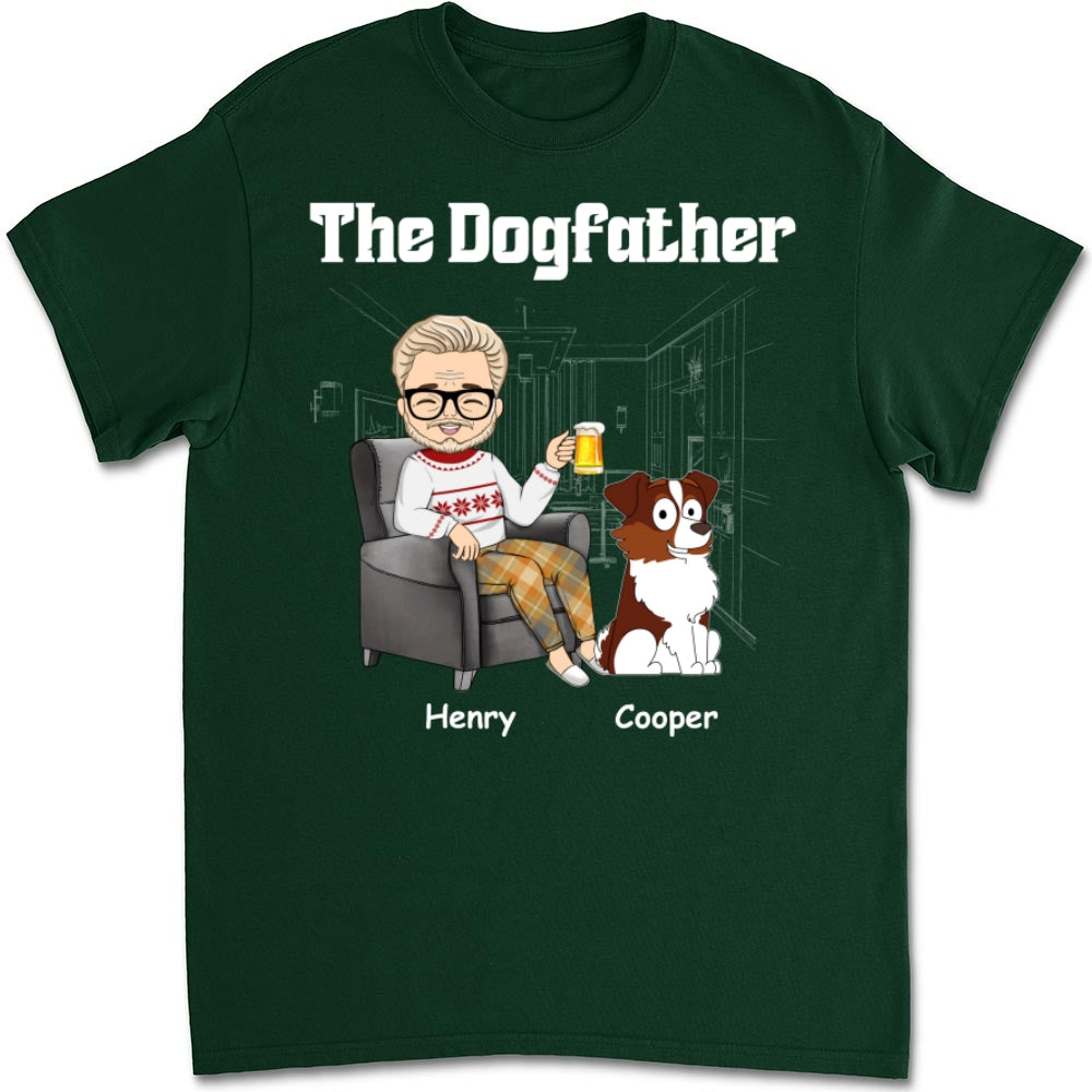 The Dog Mom Dad - Customizable Unisex Personalized T-shirt for Pet Lovers
