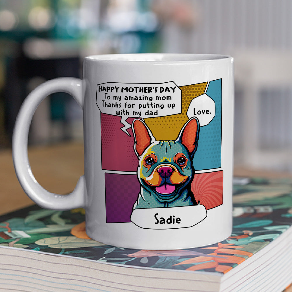 Pop Art Personalized Custom Coffee Mug - Ideal Gift for Amazing Moms and Dads