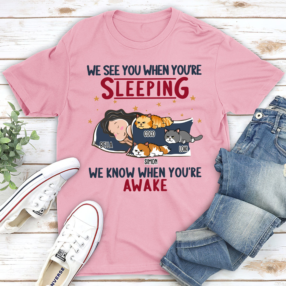 Personalized 'Cats See You' Unisex T-shirt - Ideal Gift for Pet Lovers