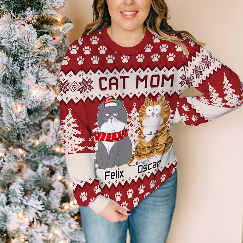 Paw Forest - Exclusive Personalized All-Over Print Sweatshirt for Pet Lovers