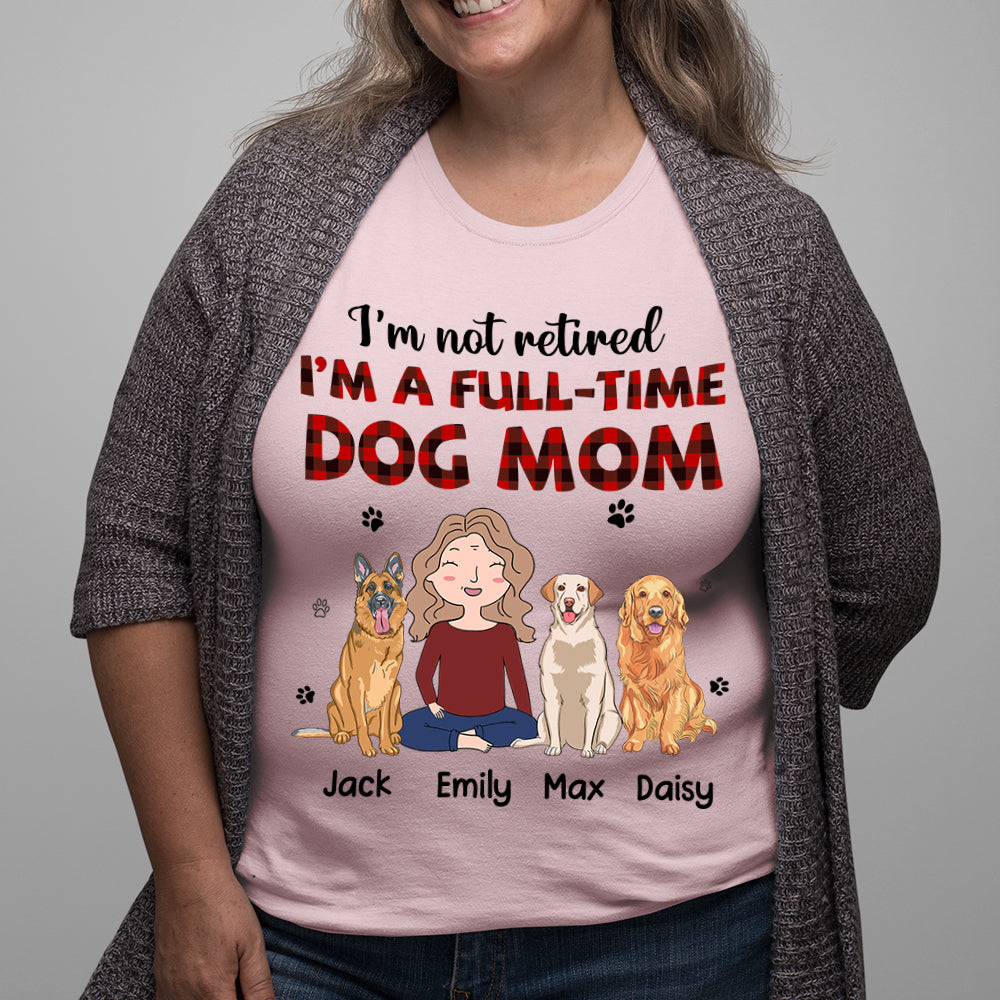 Customizable Full-Time Dog Mom Unisex T-shirt - Ideal Gift for Pet Lovers