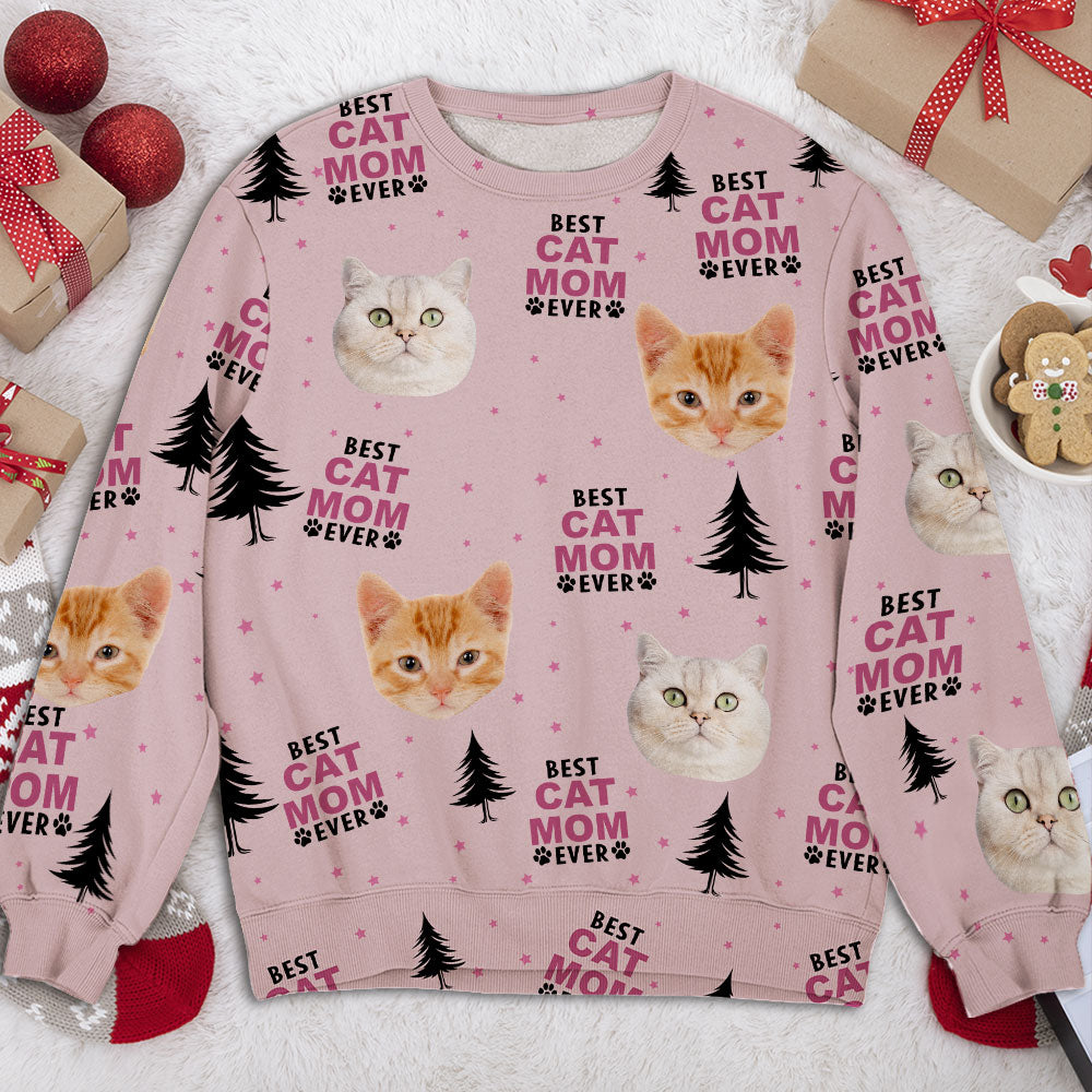 Top-Rated Personalized All-Over-Print Fur Dog Mom Sweatshirt