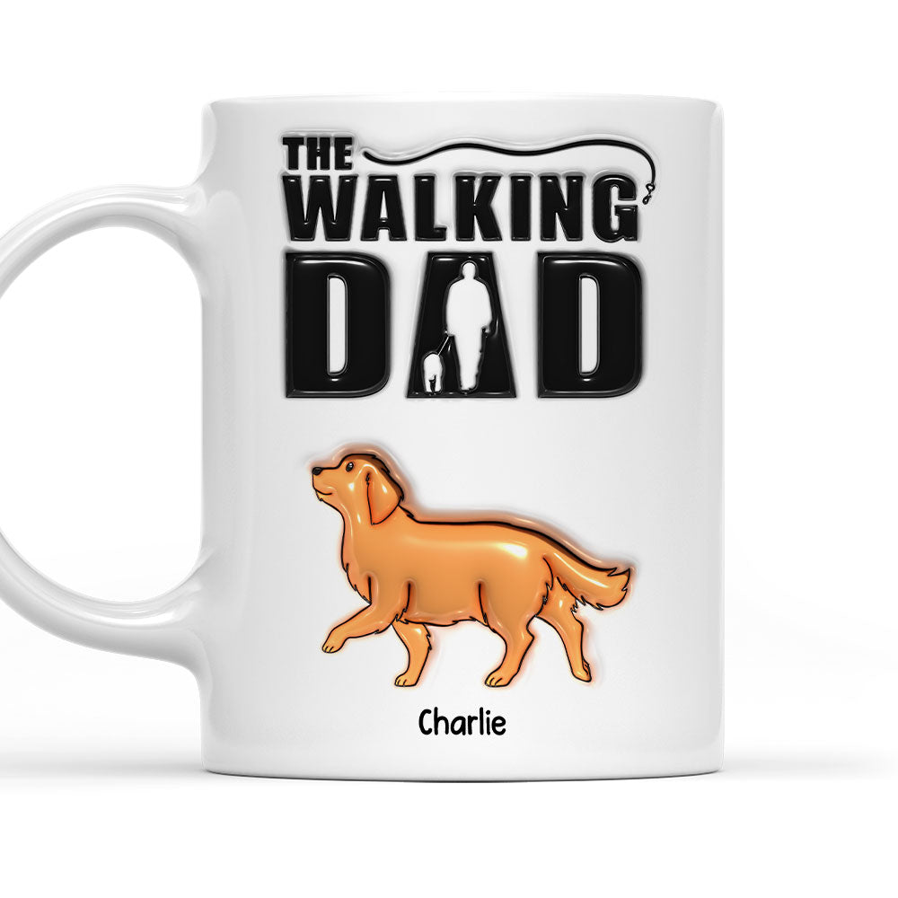 Personalized 3D Inflated Effect Custom Mug for Walking Dad