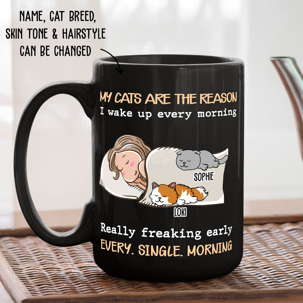 Personalized 'My Cat Is The Reason' Custom Coffee Mug - Ideal Gift for Pet Lovers