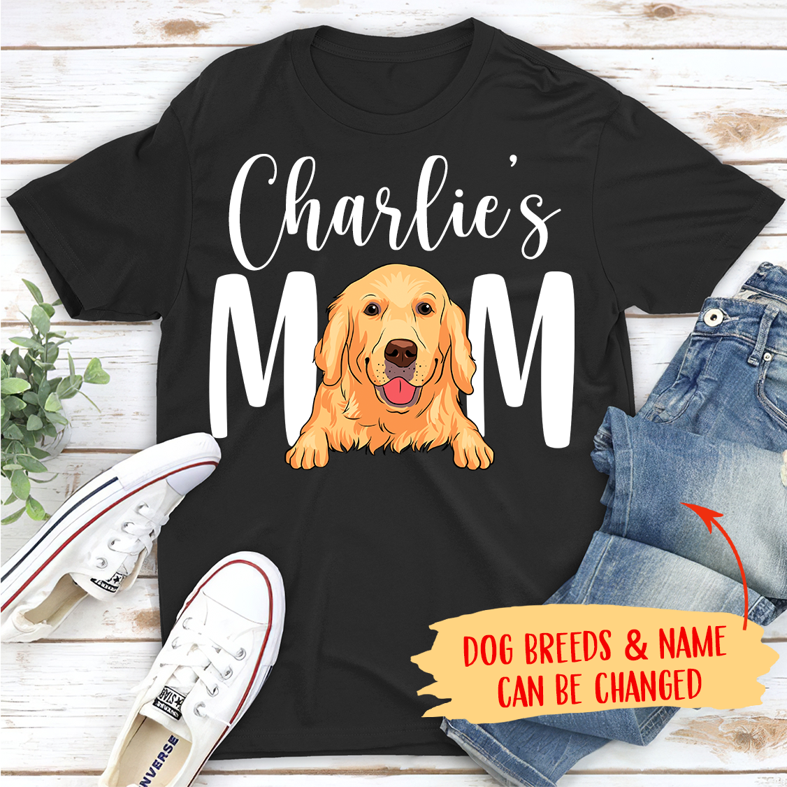 Personalized Unisex Dog Mom/Dad T-shirt - Ideal Gifts for Dog Lovers