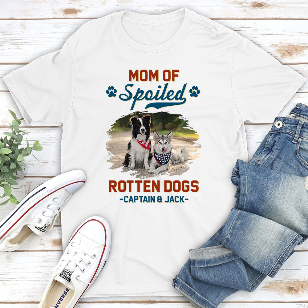 Customizable Unisex 'Dad Of Spoiled Dog' Personalized T-shirt - Ideal for Pet Lovers