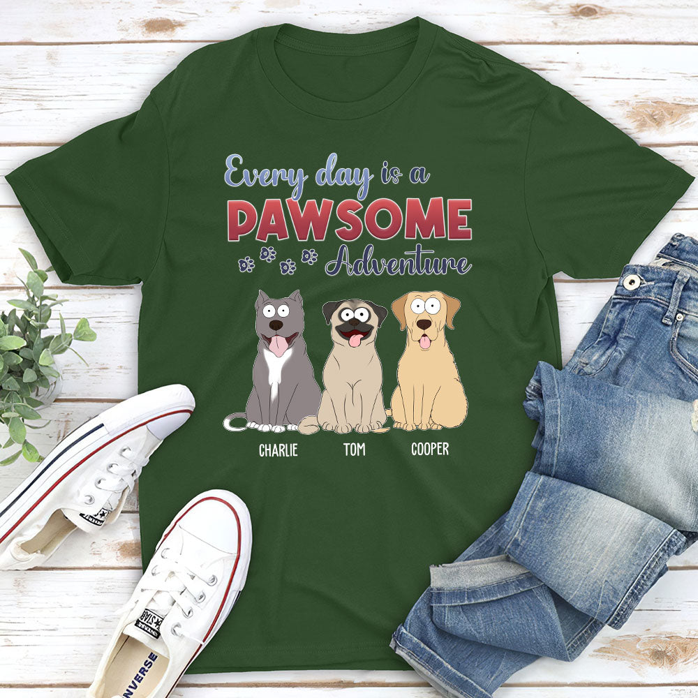 Customizable Every Day Adventure Dog Unisex T-shirt - Ideal Gift for Pet Lovers
