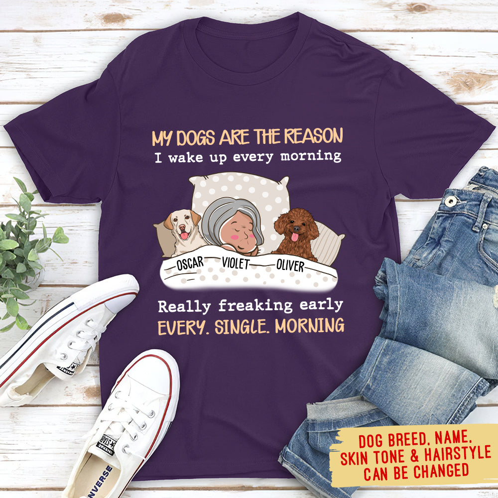 Personalized Unisex 'My Dog Is The Reason' T-shirt - Ideal Gift for Pet Lovers