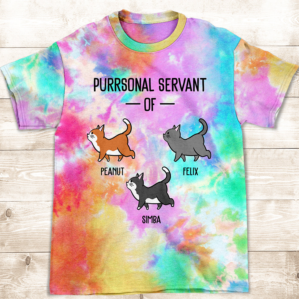Purrsonal Servant - Unique Personalized All-over-print Comfort T-shirt