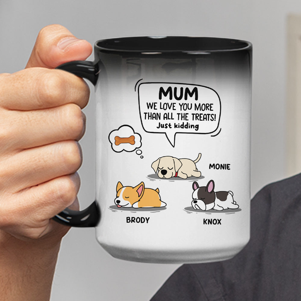 Just Kidding - Personalized Custom Color - Changing Mug: Ideal Gift for Pet Lovers