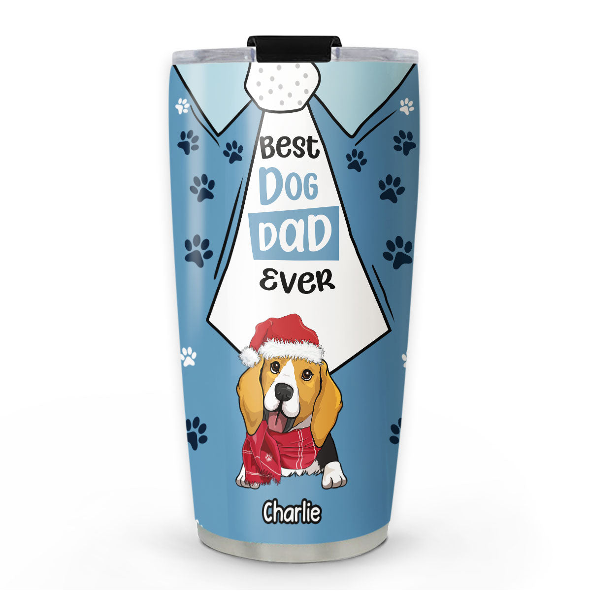 Personalized 'We Love You Best Dog Dad' Custom Tumbler - Ideal Gift