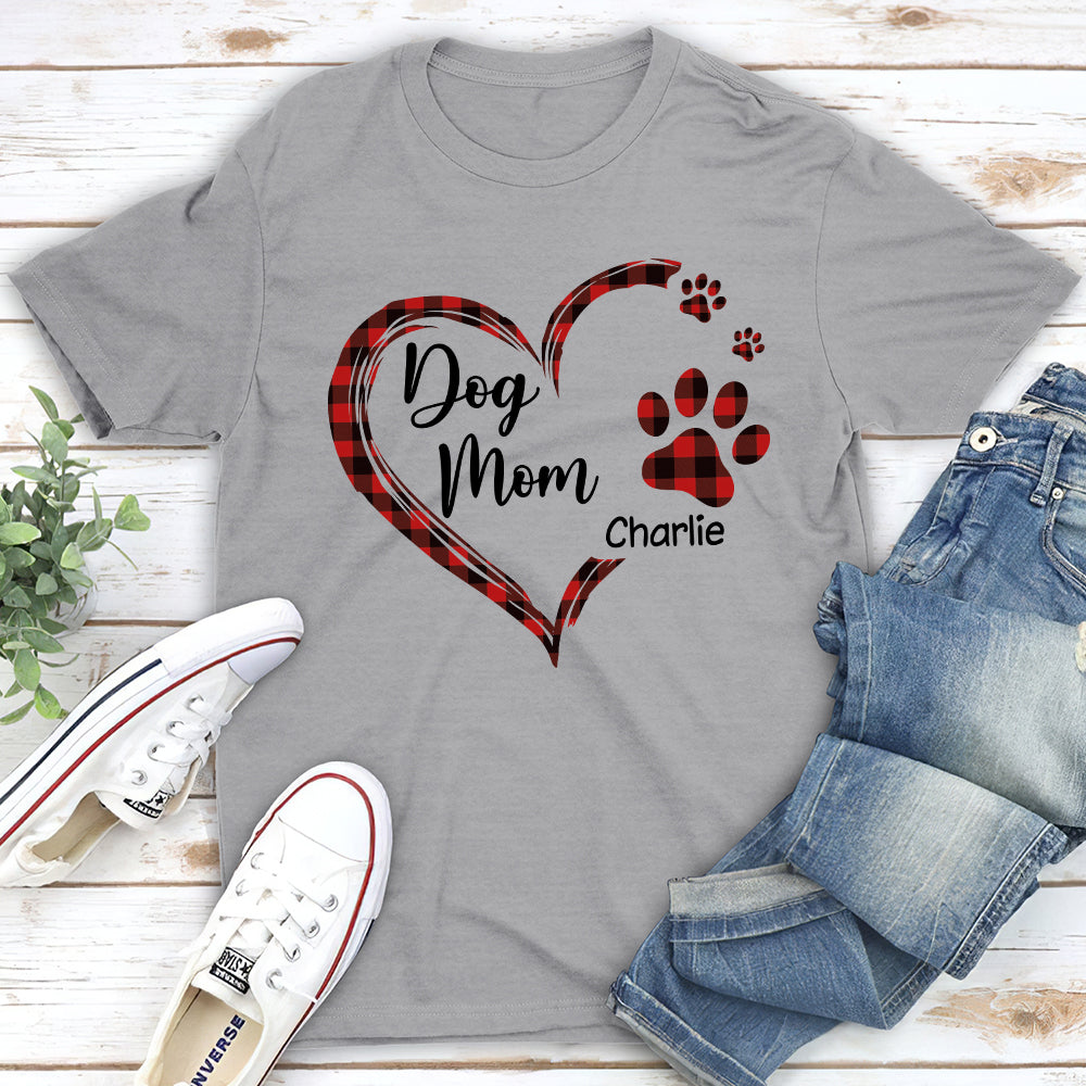 Customizable Unisex Dog Mom T-shirt - Ideal Gift for Pet Lovers