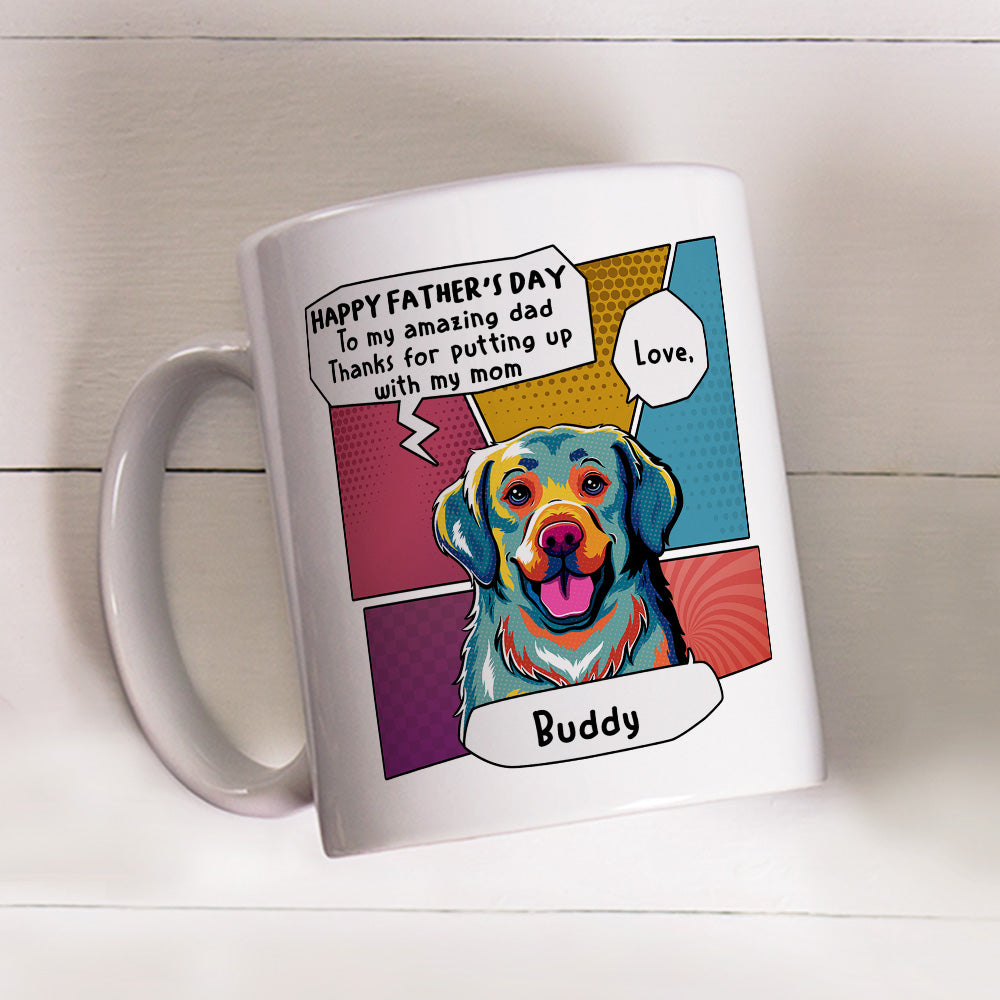 Pop Art Personalized Custom Coffee Mug - Ideal Gift for Amazing Moms and Dads
