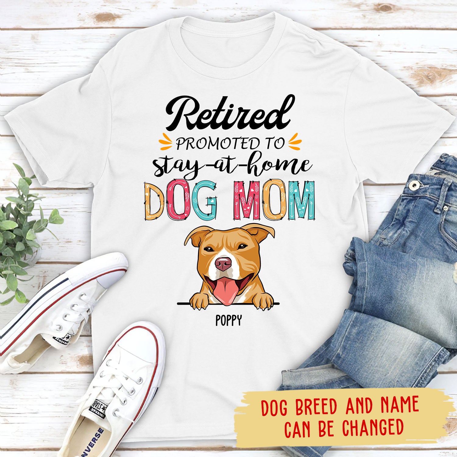 Retired Promoted To - Personalized Custom Unisex Pet Lover T-shirt