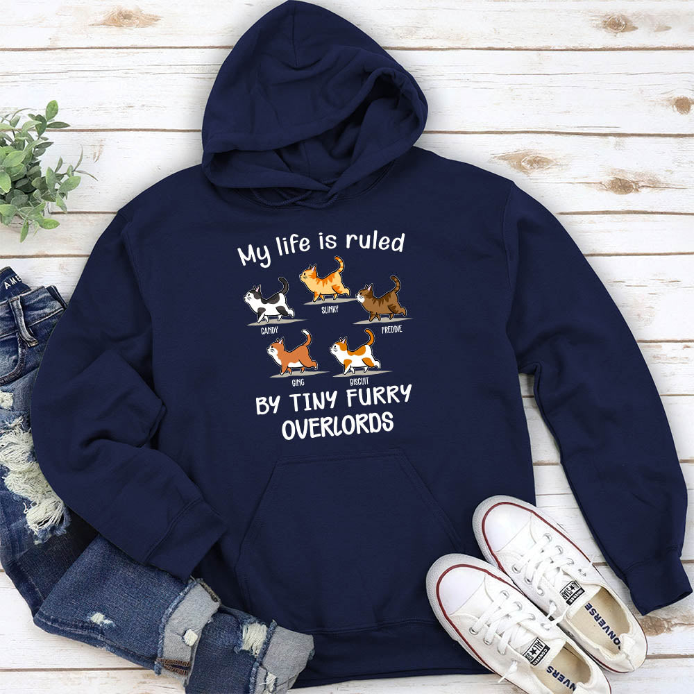 Customizable 'My Life Is Ruled By Cats' Personalized Hoodie for Pet Lovers
