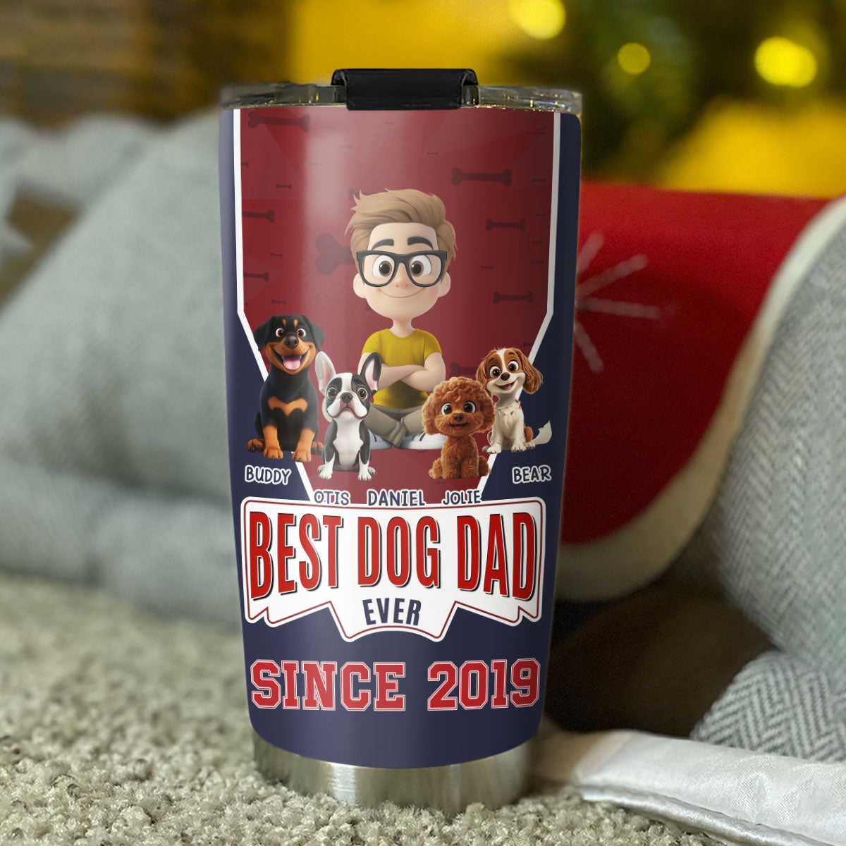 Top-Rated Personalized Custom Tumbler for the Best Dog Dads