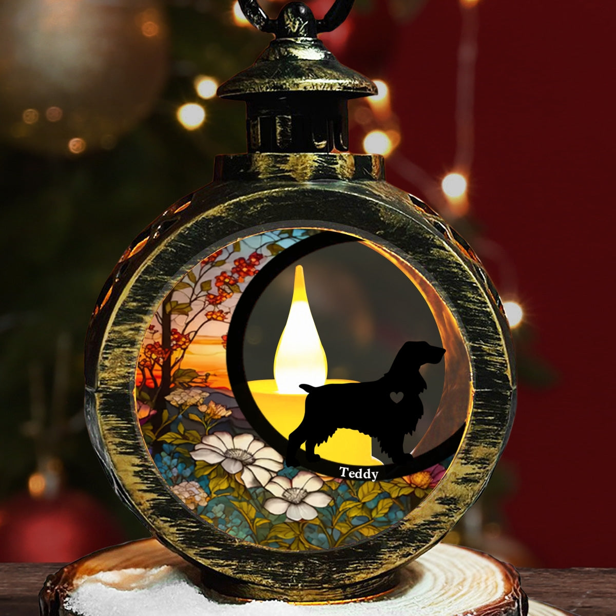 Heartwarming Personalized Custom Christmas Lantern - Don't Cry Over Christmas Endings