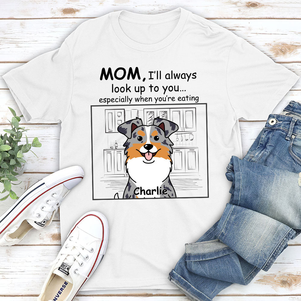 Look Up - Customizable Unisex Personalized T-shirt for Pet Lovers