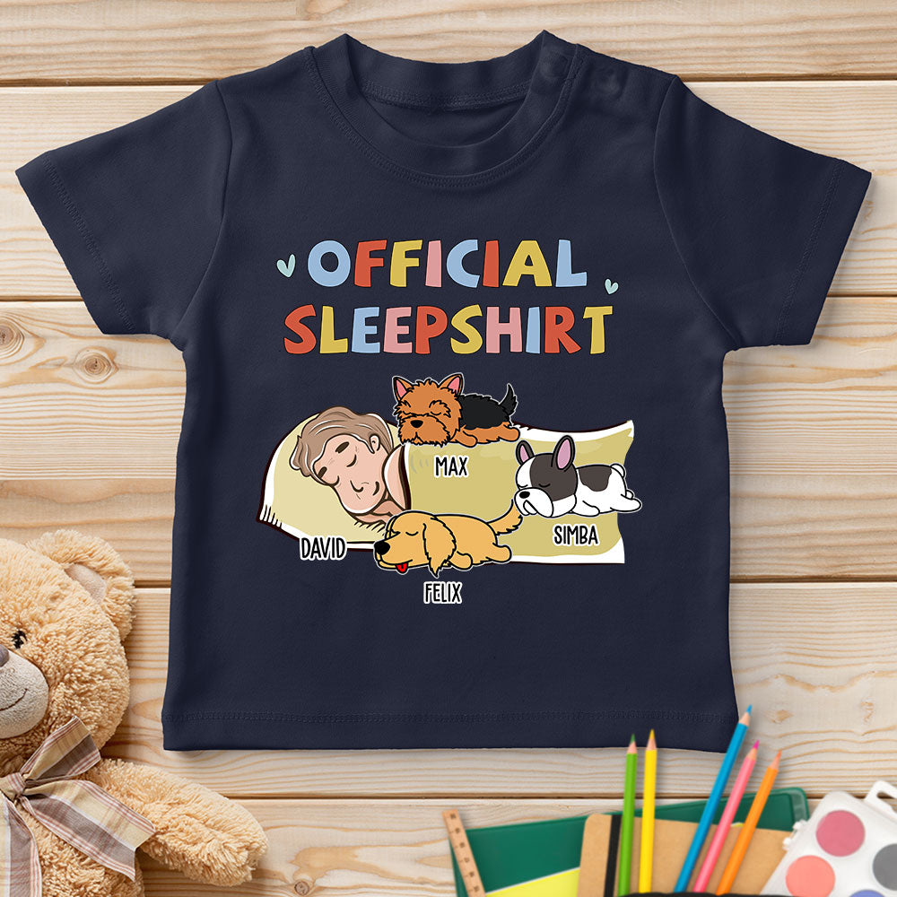 Sleeping Dog Personalized Custom Youth Sleepshirt Version 2 - Ideal T-shirt for Pet Lovers
