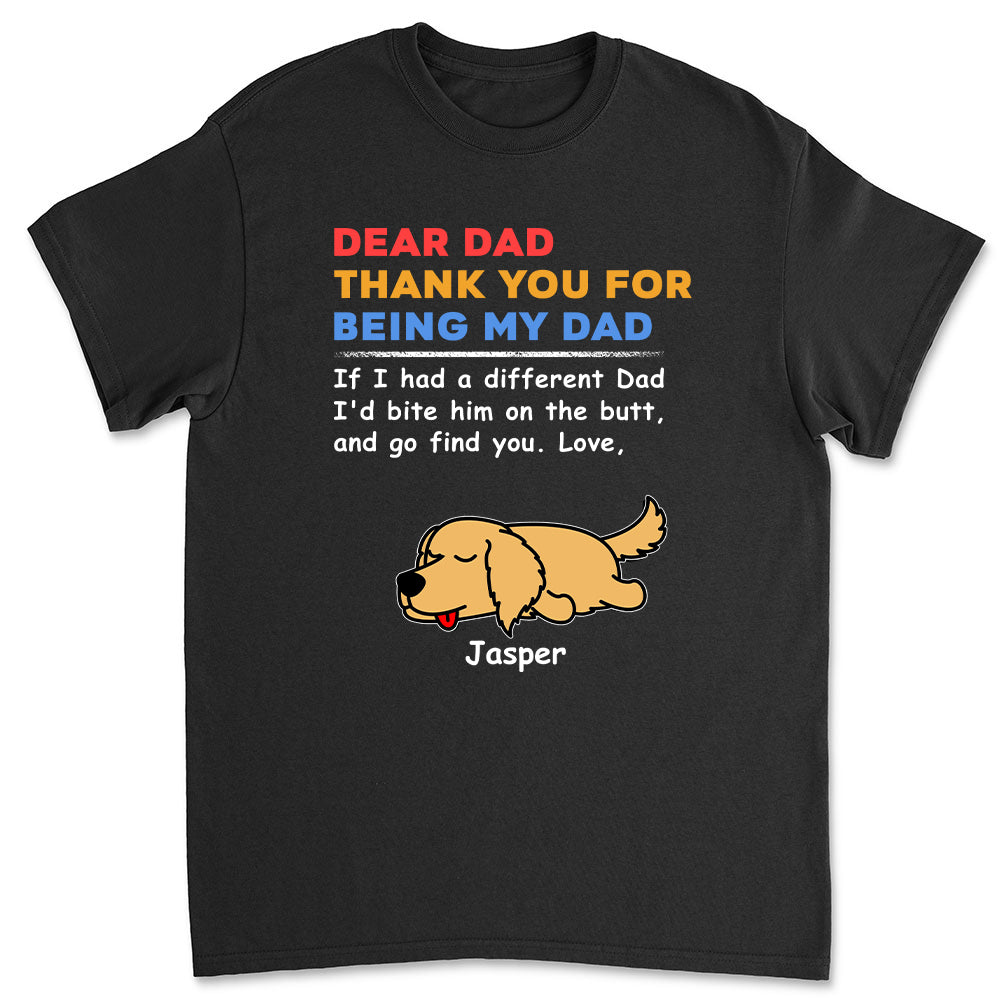 Bite The Butt 2 - Customizable Unisex Personalized T - shirt for Pet Lovers