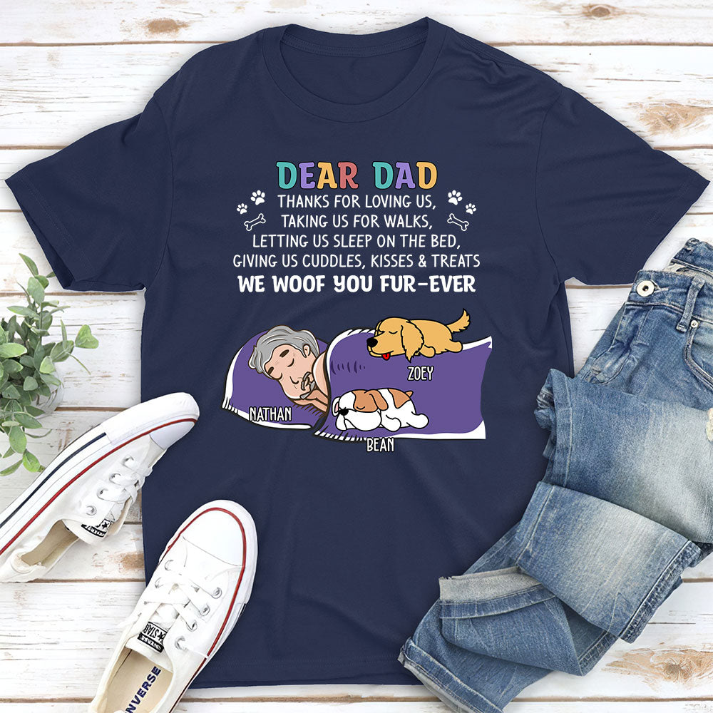 Personalized Custom Unisex 'Thanks for 2' Dog-themed T-shirt - Ideal Gift for Pet Lovers