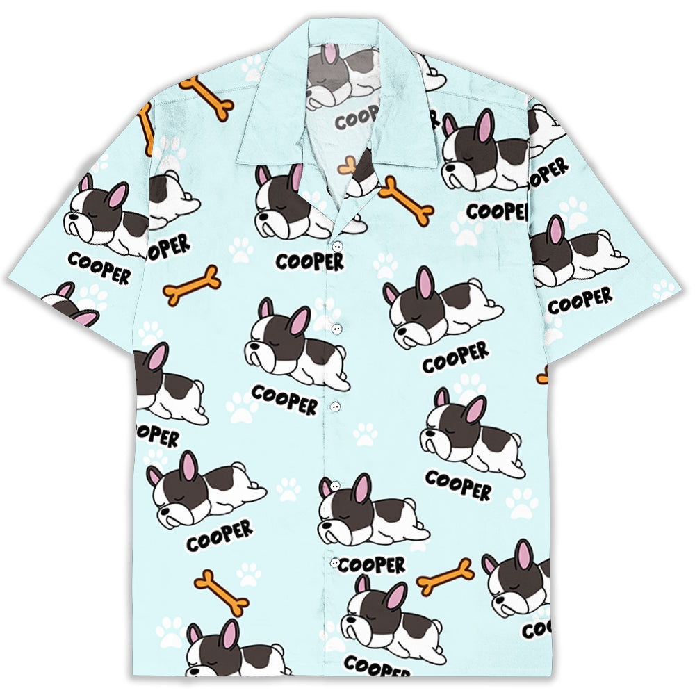 Personalized Baby Blue Hawaiian Shirt for Pet Lovers
