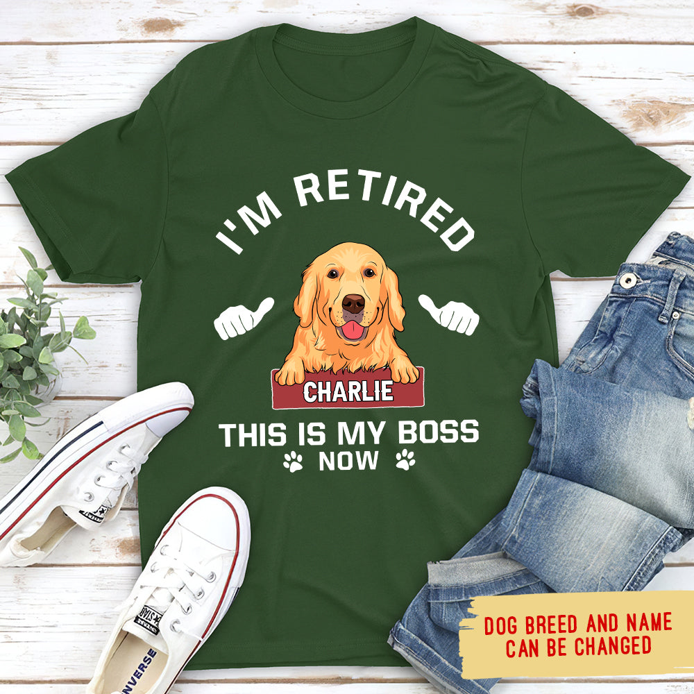 Personalized Custom Premium 'This Is My Boss' T-shirt - Ideal Gift for Pet Lovers