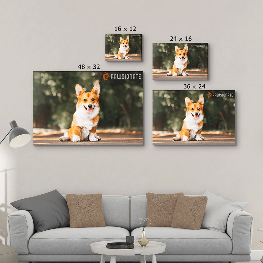 Personalized Custom Photo Canvas Print - Angels Don't Always Have Wings, Ideal for Pet Lovers