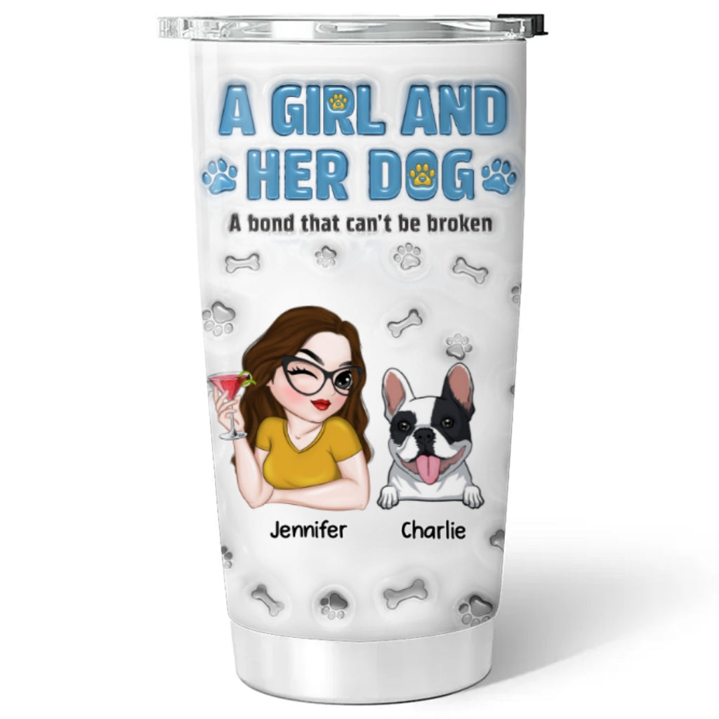 Unbreakable Bond - Personalized 3D Inflated Effect 20oz Stainless Steel Tumbler