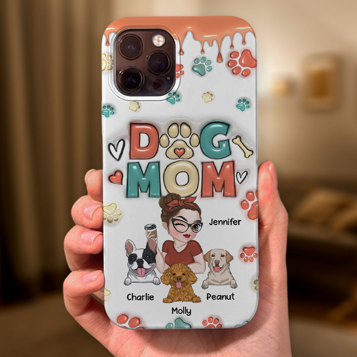 My Adorable Dog - Personalized 3D Inflated Effect Custom Phone Case