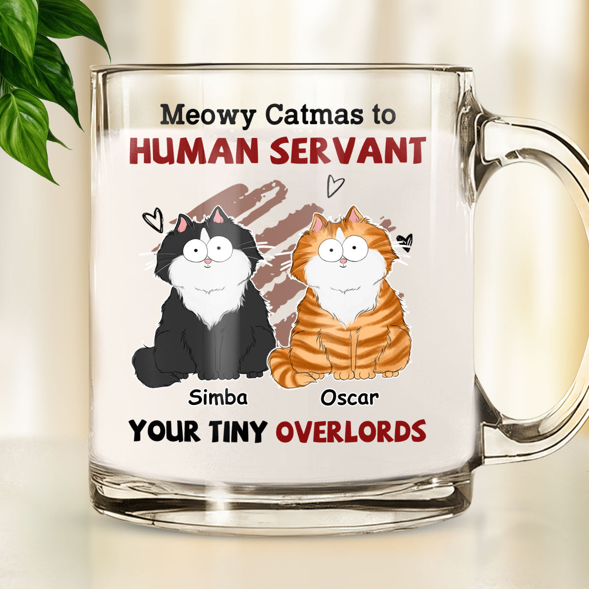 Personalized Custom Glass Mug - Your Unique Tiny Overlords