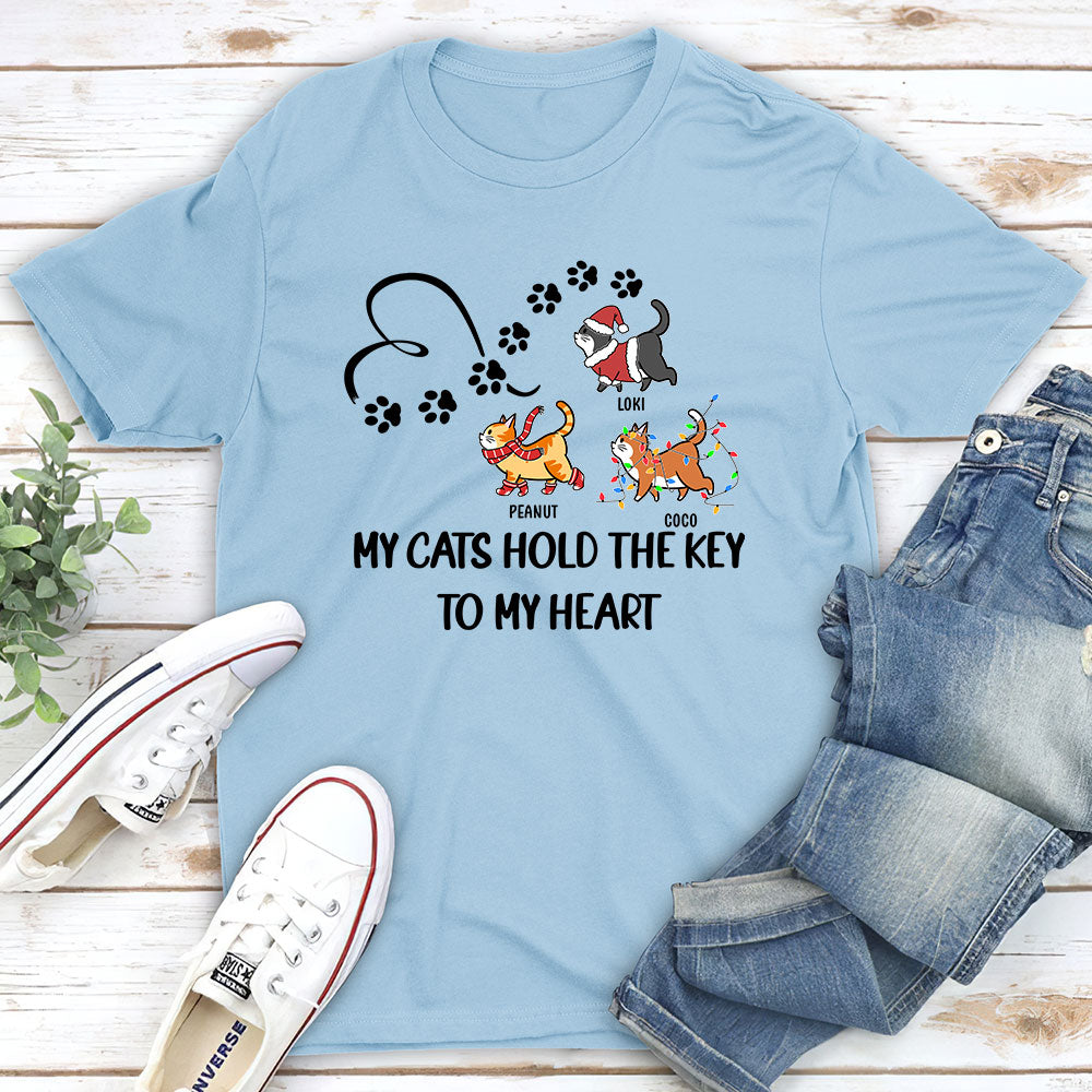 The Key To My Heart - Personalized Custom Unisex Pet Lover T-shirt