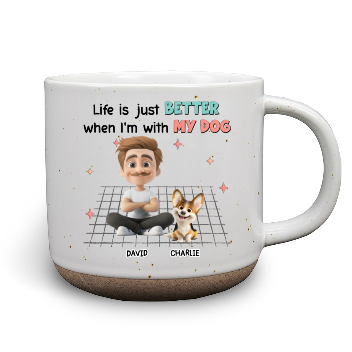 Personalized Custom Ceramic Mug: Make Life Better with Your Dogs