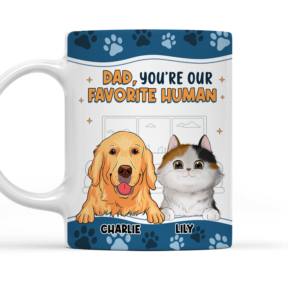 Personalized 'I Love You The Most' Ver Pet Custom Coffee Mug