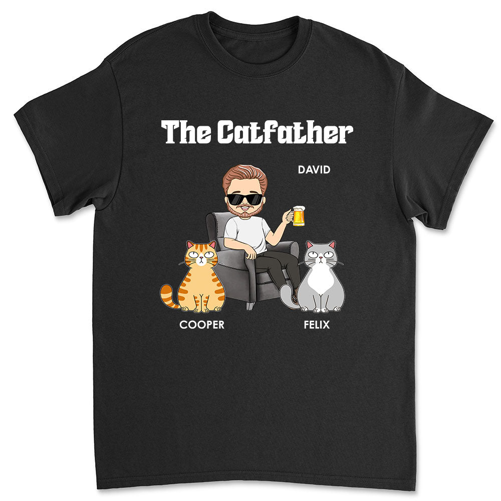 The Catfather - Customizable Unisex Personalized Cat Lover T-shirt