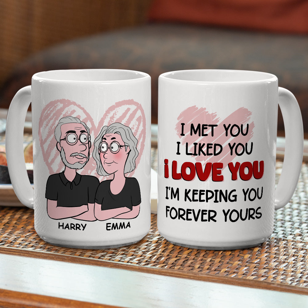 Forever Love - Personalized Custom Coffee Mugs for Couples