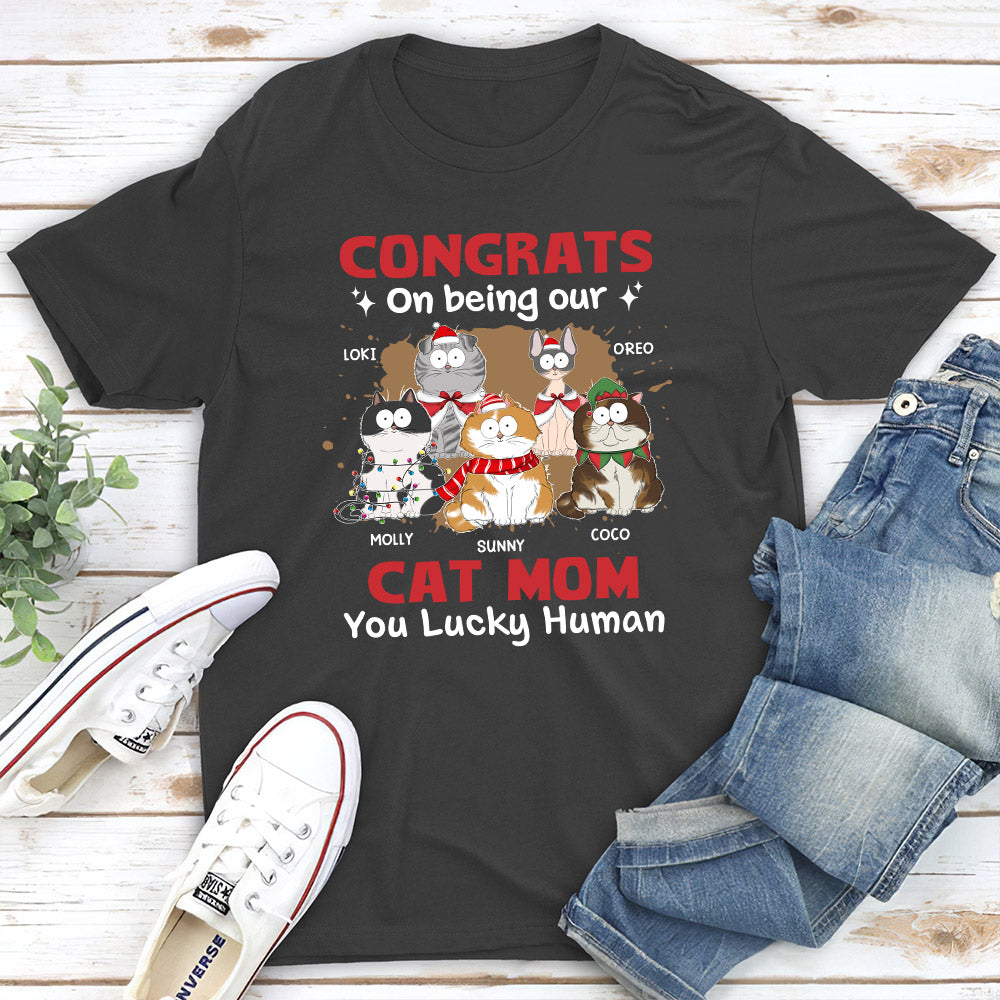 Lucky Human - Customizable Premium Personalized T-shirt for Pet Lovers